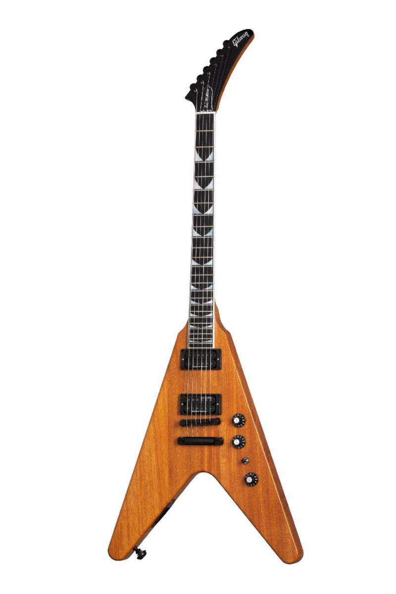 nenosaukts 90 Megadeths Deivs Masteins un Gibsons laiž klajā Flying V EXP Signature Model Guitar