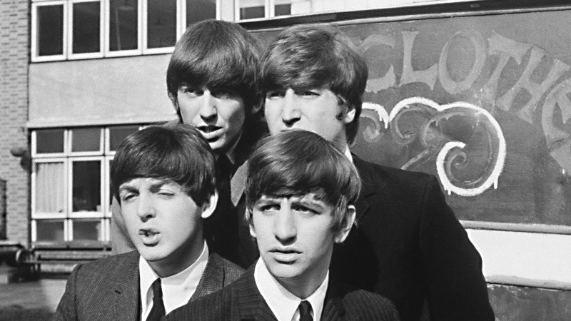 Les Beatles dans A Hard Day