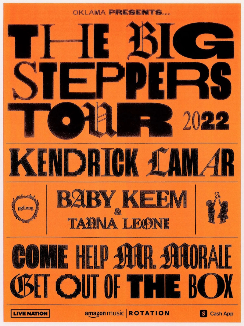 Kendrick Lamar the Big Steppers Tour baby Keem bilietai