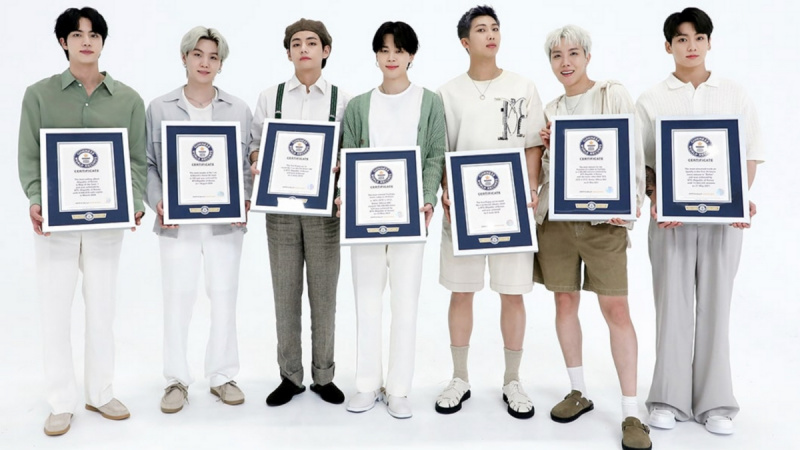bts World Records Guiness Hall of Fame 2022