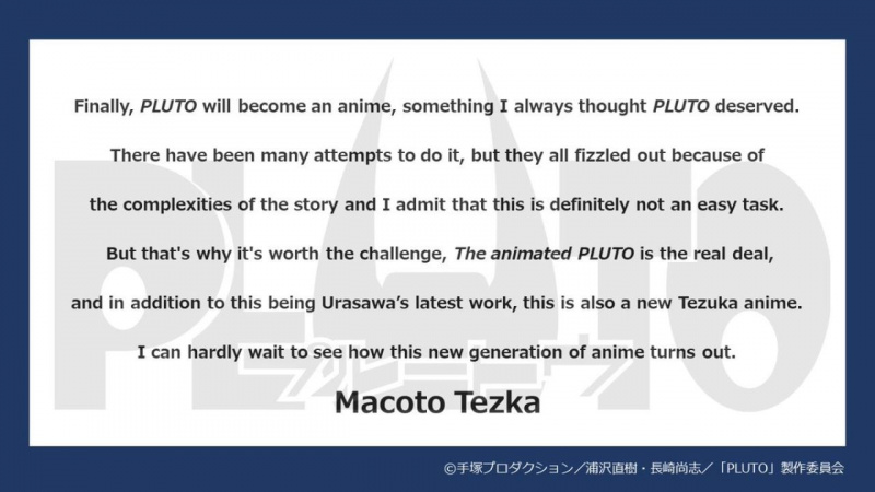  El vídeo Sneak Peek de Netflix confirma el llançament de l'adaptació d'anime PLUTO