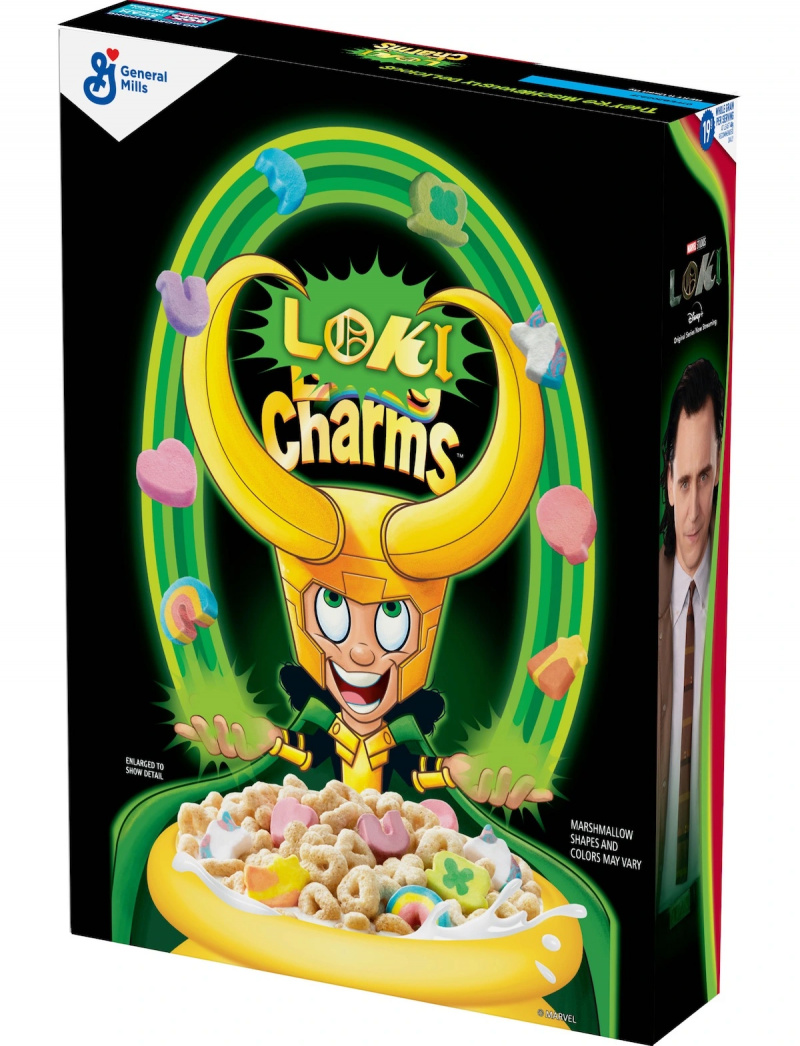 loki charms porte-bonheur céréales disney+ marvel loki